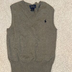 Polo by Ralph Lauren V-Neck Gray Sweater Vest